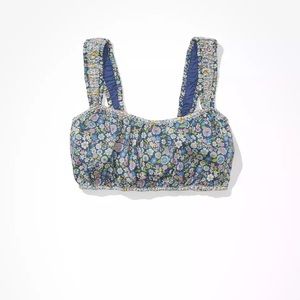 American Eagle Floral Cropped Bra Cami tank